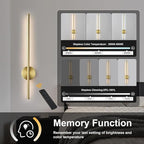 Battery Operated Modern Wall Sconces Set of Two, Rechargeable Wireless Wall - Image 4