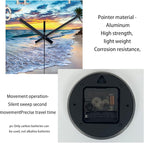 Glass Beach Wall Clocks Battery Operated 16 Inches or Larger Analog Wall Clock - Image 7