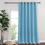 NICETOWN Room Divider Curtain 132 Inches Long, Wide Blackout Sliding Door by NICETOWN
