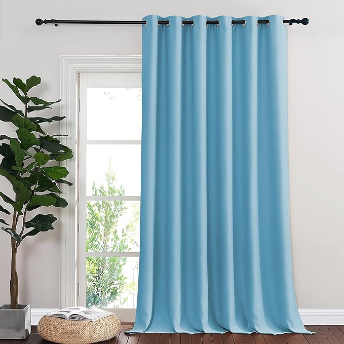 NICETOWN Blackout Sliding Glass Door Curtains, Room Darkening Thermal Insulated by NICETOWN