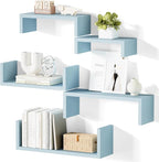 SRIWATANA Floating Shelves for Wall, Wall Shelves for Bathroom, Living Room by SRIWATANA