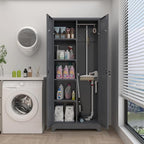 GREATMEET 72.8" H Tall Metal Garage Storage Cabinet - Image 2