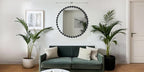 Madison Park Round Mirror, Metal Frame Circle Mirror 36 inch, Wall Art Decor - Image 2