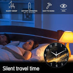 Black and Gold Modern Wall Clocks Battery Operated 12 Inch Silent Wall Clock - Image 3