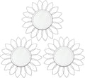 3 Pack Metal Mirrors for Wall Sunburst Wall Mirrors Home Décor Decorative by Uaussi