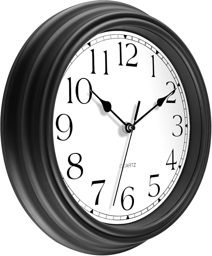 Foxtop Silent Non-Ticking Round Classic Clock Retro Quartz Decorative Battery - Image 5