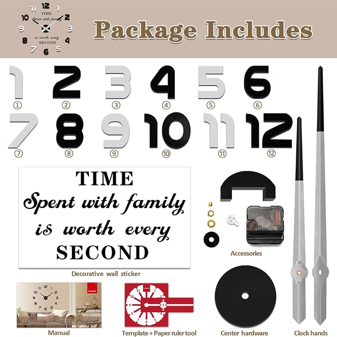 VANGOLD Design XL Size Wall Clock - Image 5