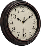 Foxtop Retro Silent Non-Ticking Round Classic Clock Quartz Decorative Battery - Image 5