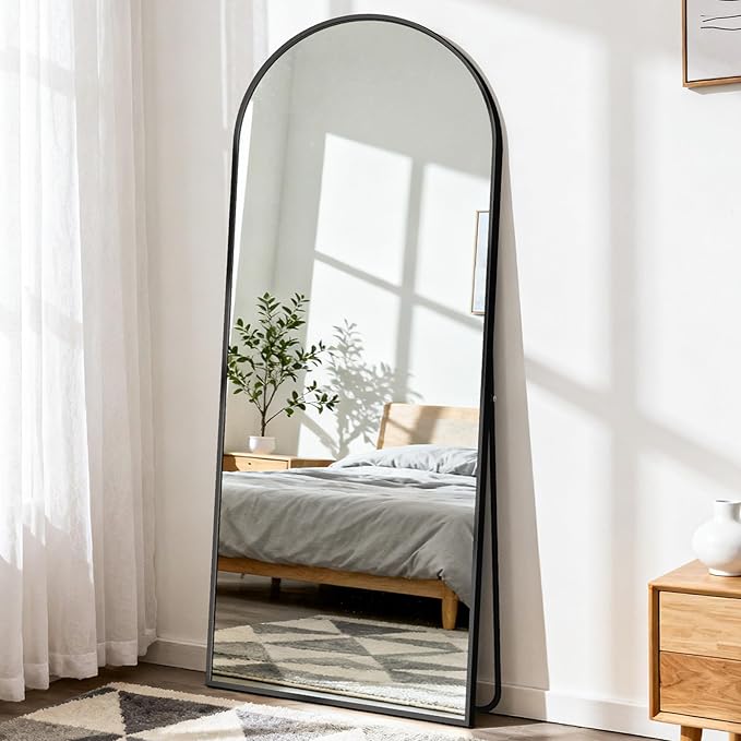 DUMOS Arched Full Length Mirror, Modern Wall Hanging Leaning - Image 6