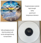 Glass Beach Wall Clocks Battery Operated 16 Inches or Larger Analog Wall Clock - Image 6