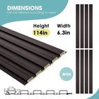 OUZUGIE WPC Acoustic Slat Wall Paneling, Living Room, TV Background, Study Room - Image 3