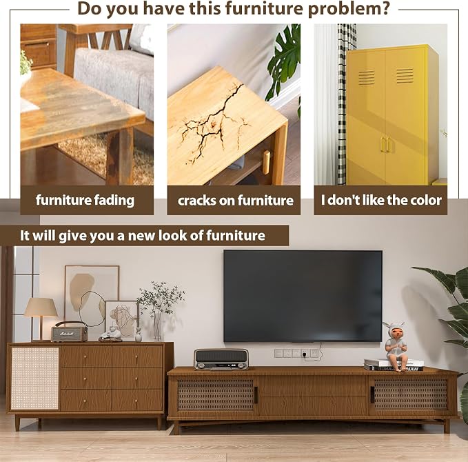 Brown Wood Contact Paper for Cabinets Countertops Funiture Wood Grain Peel and - Image 2