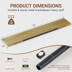 Heimlove 55 Inch Long Floating Shelves - Image 3