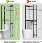 Kalrin Over-The-Toilet Storage Rack, 4-Tier Bathroom Organizer Shelf Over Toilet - Image 2