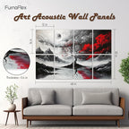 FurnoFlexArt Acoustic Panels Tiles Decorative Room Sound Proof Foam Absorbing - Image 3