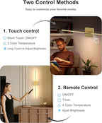 Battery Operated Wall Sconce Set of Two: Wireless Rechargeable Wall Lights - Image 7