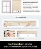 UNISHADES No Drill Blinds for Windows 1" Vinyl L-Shaped Slats Cordless Mini - Image 6