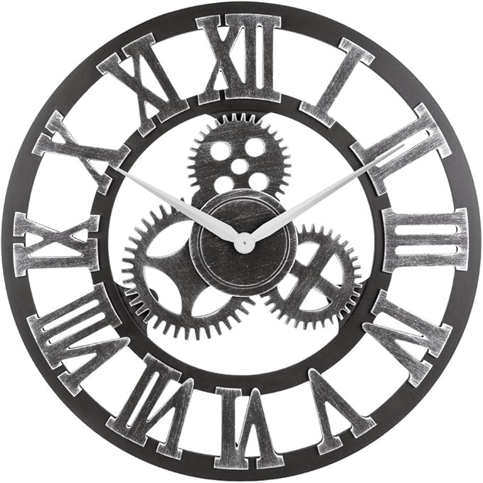 28" Whisper Ticking Silent Wall Clock by OldtownClocks