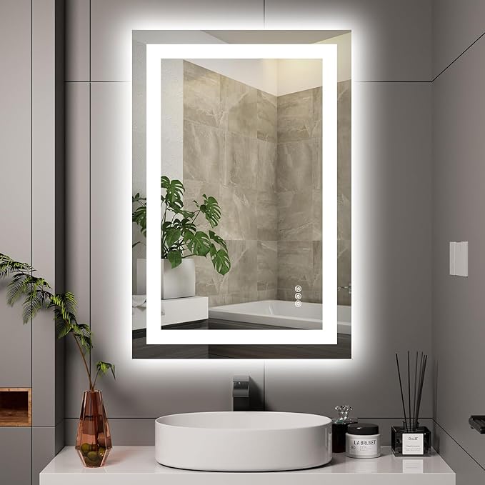 Hivone 24X36 LED Bathroom Mirror by Hivone