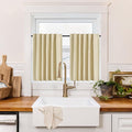 RYB HOME 100% Blackout Basement Curtains 30 inches Long, Heat & UV Blocking by RYBHOME