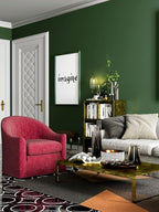 Safiyya 393"x17.7" Olive Green Peel and Stick Wallpaper Dark Green Contact - Image 4
