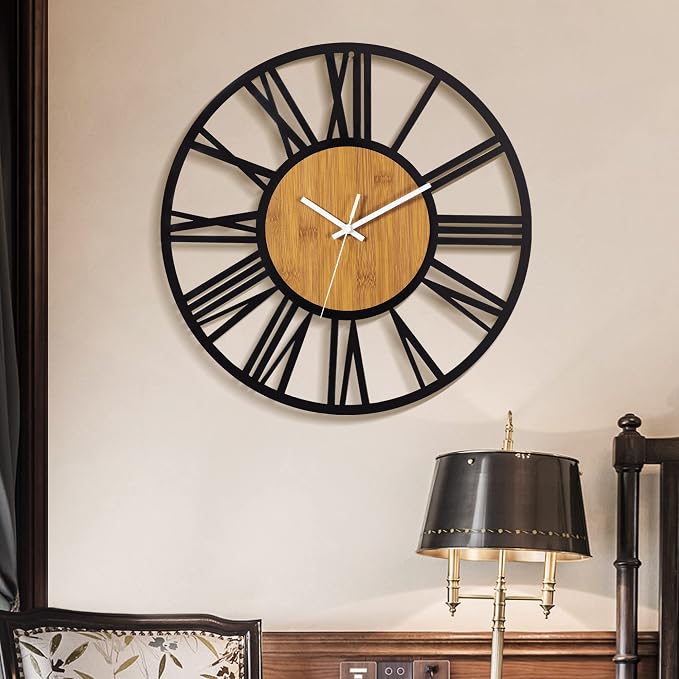 1st owned Wall Clocks for Living Room Decor, Round Silent Non Ticking, Modern - Image 7