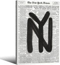 Black and White Newspaper Wall Art Vintage New York City Poster Trendy by Unknown