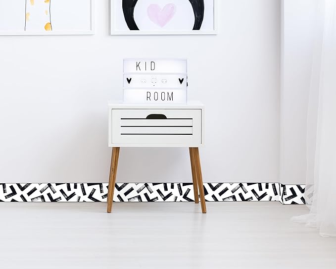 FLFK Black and White Design Wallpaper Border - Image 6