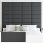 IFNOW Upholstered Wall Mounted Headboard, 3D Soundproof Wall Panels Peel and by IFNOW