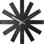 Umbra Ribbon Modern 12" Wall Clock, Silent Non Ticking Battery Operated Quartz by Umbra