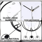 Dankeit Decorative Wall Clock, Silent Non-Ticking Quality Quartz Movement - Image 2