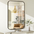 Easly 30 x 40 Inch Bathroom Mirror, Rounded Rectangular Vanity Mirror - Image 4