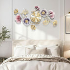 Wall Clocks for Living Room Decor, Large Wall Clock, 3D Creative Metal Ginkgo - Image 5