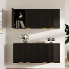 ChooChoo 4 Doors Wall Cabinet Laundry Room, Bathroom Wall Cabinet - Image 2