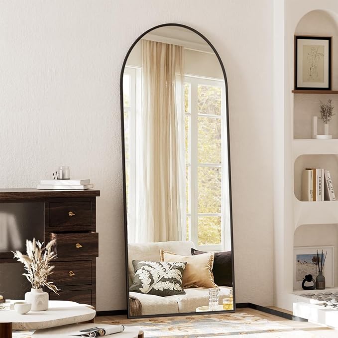 Arched Full Length Mirror, Full Length Wall Mirror Hanging or Leaning - Image 2