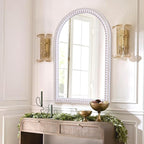 36x24 Inch Bathroom Mirror Arched Wooden Arched, Rustic Farmhouse Arch Wall - Image 2