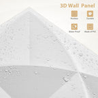 Heikki 30 Pack 3D Wall Panel for Interior Wall Décor, PVC Flower Textured Wall - Image 2