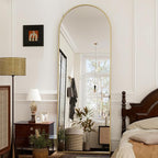 GLSLAND-21x64 inch Full Length Mirror-Aluminum Alloy Frame-Arch Mirror Full - Image 8