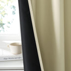 RYB HOME 100% Blackout Basement Curtains 36 inches Long, Heat & UV Blocking - Image 4