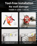 Mimiio No Drill Curtain Rod Brackets - Image 3