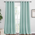 NICETOWN Aqua Blue Blackout Curtains 96" Long by NICETOWN