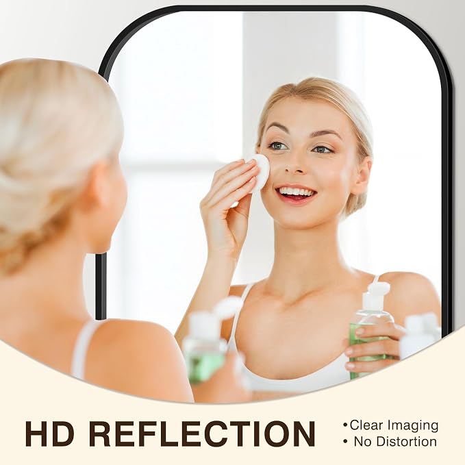 FICTOR Bathroom Vanity Mirror for Wall, 2 Pack 26" x 38" Rectangle Bathroom - Image 5