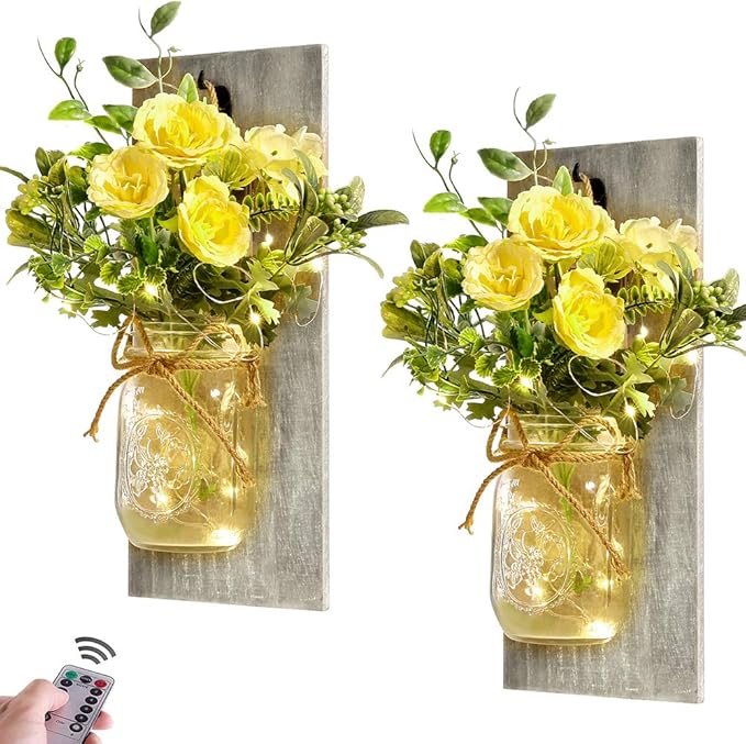 Wall Decor Mason Jar Sconces by HOMECOR