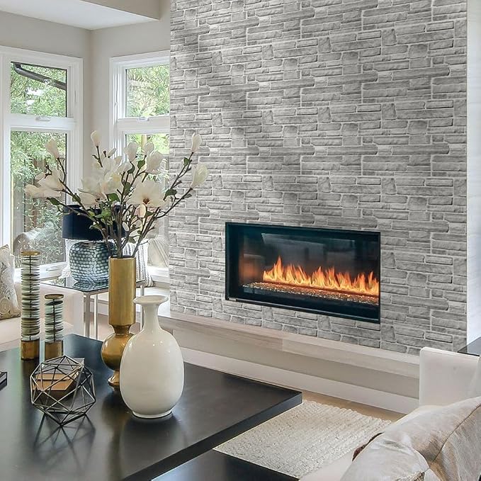 Commomy Peel and Stick Stone Wall Panels - Image 2
