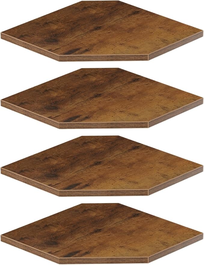 JJL Corner Shelf, 12 Inch Set of 4 Floating Shelves by Unknown