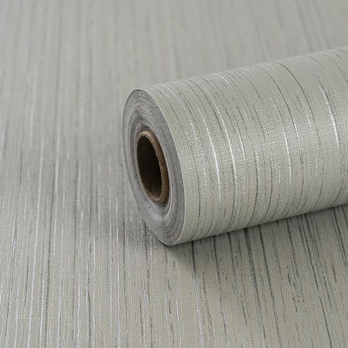 Grey Grasscloth Wallpaper Peel and Stick Textured Wallpaper by Micpolo