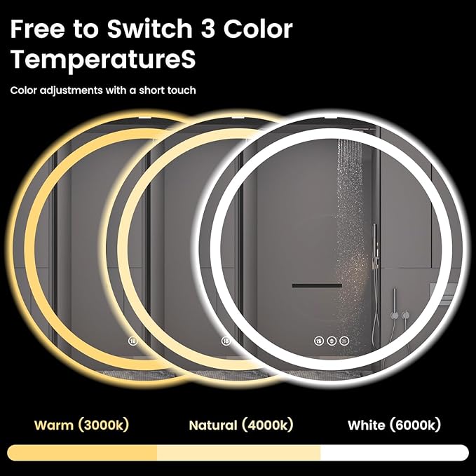 42" x 42" LED Bathroom Mirror - Image 4