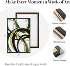 Framed Green Abstract Wall Art Set of 2 - Image 6