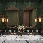Abyssaly Dark Green Peel and Stick Wallpaper - Image 9