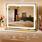 ROLOVE Vanity Mirror with Lights, Lighted Vanity Mirror with Dimmable 3 Modes - Image 2